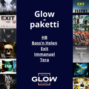 Glow-paketti: HB, Bass'n Helen, Exit, Immanuel, Tera (13 CD + 2 DVD)