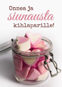 Kortti, Onnea ja siunausta kihlaparille!